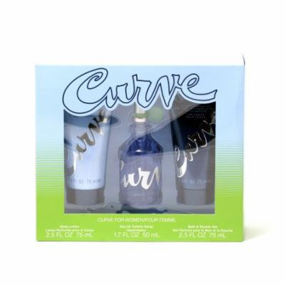 Liz Claiborne Curve EDT Spray 1.7 Spr/Body Lotion 2.5/Shower Gel2.5 Size: Set