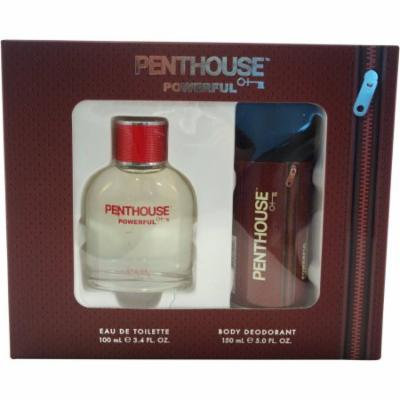 Powerful by Penthouse for Men - 2 Pc Gift Set 3.4oz EDT Spray, 5oz Body Deodorant Spray