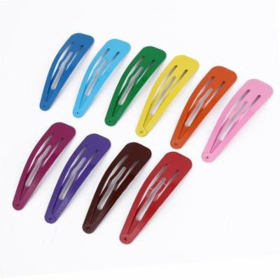 Girls Lady Beauty Fashion Metal Snap Hair Clips Hairpin 67mm 10 Pcs Mixed Color