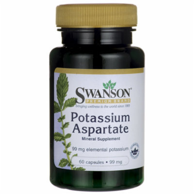 Swanson Potassium Aspartate 99 mg 60 Caps