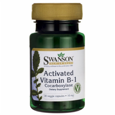 Swanson Activated Vitamin B-1 16 mg 30 Veg Caps