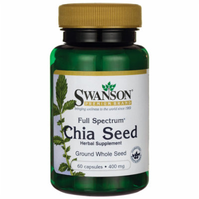 Swanson Full Spectrum Chia Seed 400 mg 60 Caps