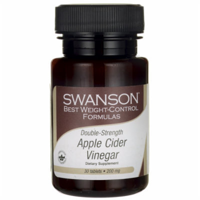 Swanson Double-Strength Apple Cider Vinegar 200 mg 30 Tabs
