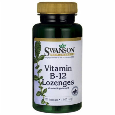 Swanson Vitamin B-12 Lozenges 1,000 mcg 250 Lozenges