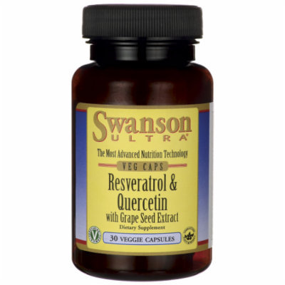 Swanson Resveratrol & Quercetin 30 Veg Caps