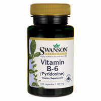 Swanson Vitamin B-6 (Pyridoxine) 100 mg 100 Caps
