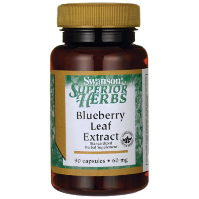 Swanson Blueberry Leaf Extract 60 mg 90 Caps