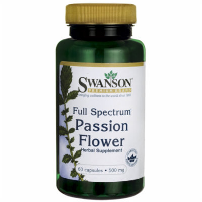 Swanson Full-Spectrum Passion Flower 500 mg 60 Caps