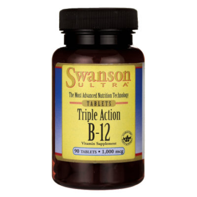 Swanson Triple Action B-12 1,000 mcg 90 Tabs