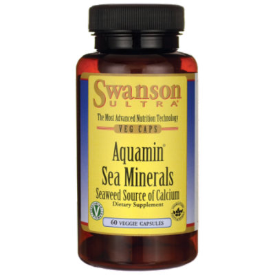 Swanson Aquamin Sea Minerals: Red Mineral Algae 60 Veg Caps