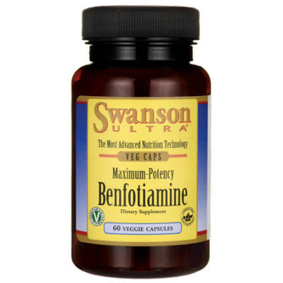 Swanson Maximum-Potency Benfotiamine 300 mg 60 Veg Caps