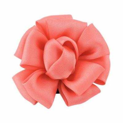 Woman Light Red Mini Rose Flower Shape Corsage Hair Clip Wedding Bridal
