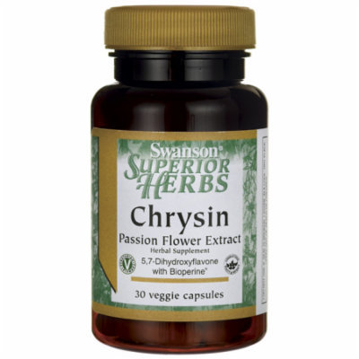 Swanson Chrysin Passion Flower Extract 30 Veg Caps