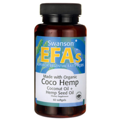 Swanson Made with Organic Coco Hemp Coconut Oil 60 Sgels