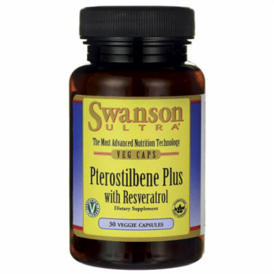Swanson Pterostilbene Plus with Resveratrol 30 Veg Caps