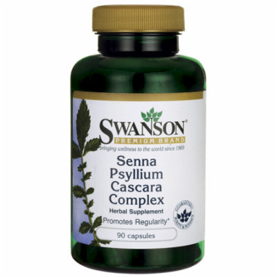 Swanson Senna Psyllium Cascara Complex 90 Caps