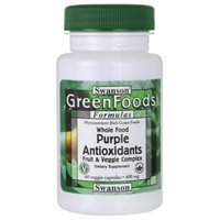 Swanson Whole Food Purple Antioxidants Fruit & V 400 mg 60 Veg Caps