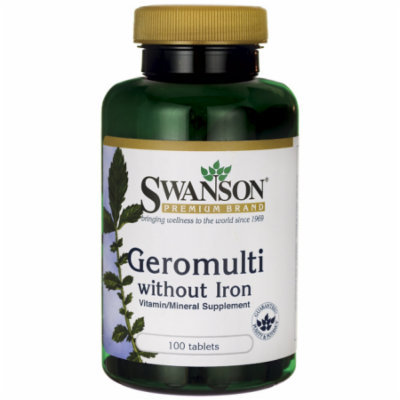 Swanson Geromulti without Iron (Multivitamin for 100 Tabs