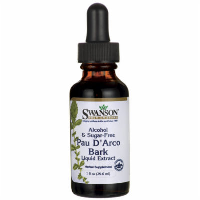 Swanson Pau D'Arco Bark Liquid Extract (Alcohol 1 fl oz (29.6 ml) Liquid