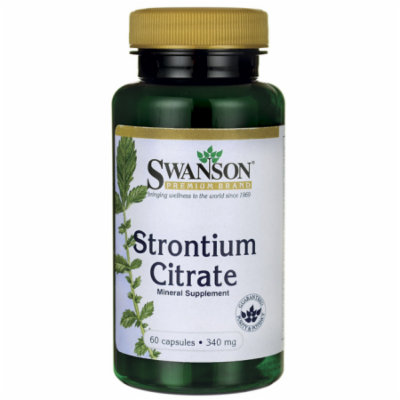 Swanson Strontium Citrate 340 mg 60 Caps