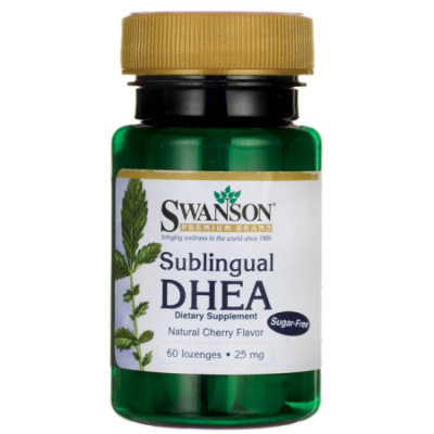Swanson Sublingual Dhea (Sugar-Free) 25 mg 60 Lozenges