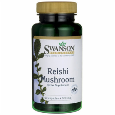 Swanson Reishi Mushroom 600 mg 60 Caps