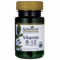Swanson Vitamin B-12 500 mcg 30 Caps