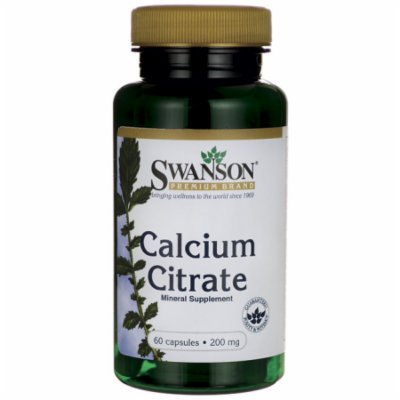 Swanson Calcium Citrate 200 mg 60 Caps