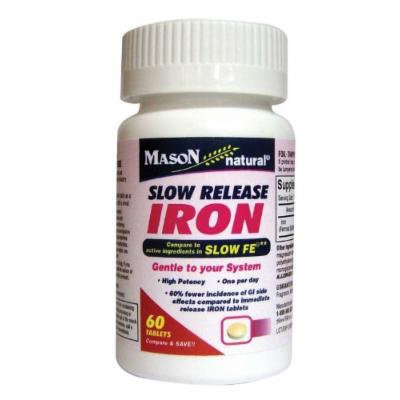 Mason Vitamins Slow Release Iron Tablets, 120 Count
