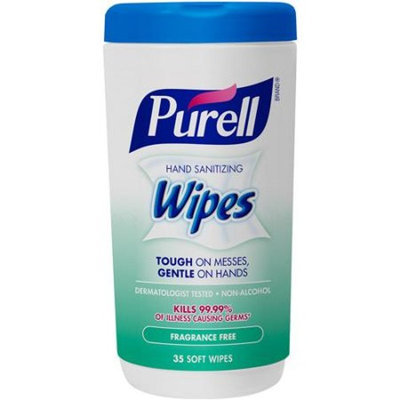 Purell Fragrance Free Hand Sanitizing Soft Wipes, 35 sheets