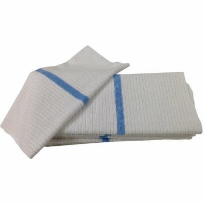Nouvelle Legende® 14 X 18in Ribbed Bar Mop Microfiber Towels (12 Pack) Blue Stripe