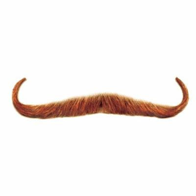 Loftus Men Real Human Hair Gambler Moustache, Brown, One Size