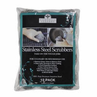 Nouvelle Legende® Stainless Steel Scrubbers Scouring Pad 12-Pack