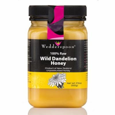100% Raw Dandelion Honey - 17.6 oz (500 Grams) by Wedderspoon