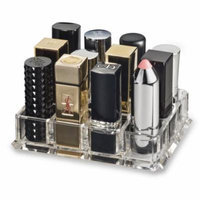 (Fits Large Based Lipsticks) Acrylic Lipstick Organizer & Beauty Care Holder Provides 12 Space Storage byAlegory Makeup Organizer