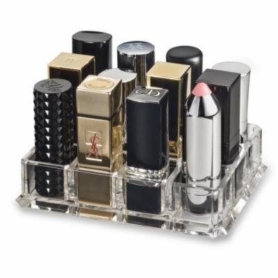 (Fits Large Based Lipsticks) Acrylic Lipstick Organizer & Beauty Care Holder Provides 12 Space Storage byAlegory Makeup Organizer