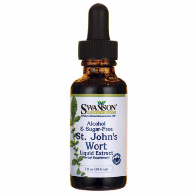 Swanson St. John's Wort Liquid Extract (Alcohol 1 fl oz (29.6 ml) Liquid