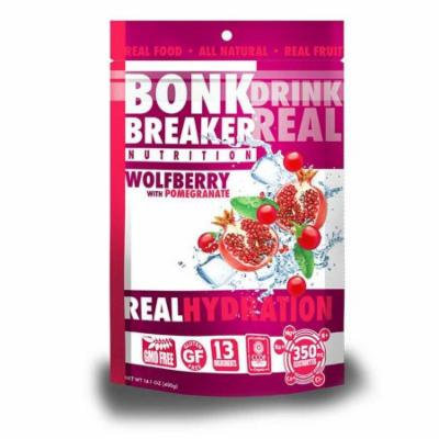 Bonk Breaker Hydration Drink Mix: Wolfberry with Pomegranate, 40 Serving Bag
