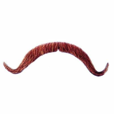 Loftus Men Real Human Hair Colonel Moustache, Brown, One Size
