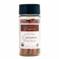 Swanson Certified Organic Cinnamon (Whole Sticks 1.6 oz (45 grams) Pkg