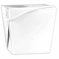 White Pint Size Empty Favor Pail