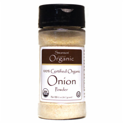 Swanson 100% Certified Organic Onion Powder 2 oz (56.7 grams) Pwdr