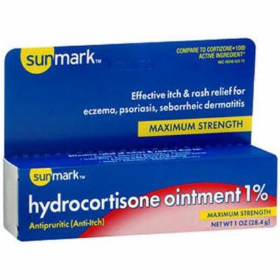 Sunmark Hydrocortisone Ointment 1% Maximum Strength With Aloe - 1 oz