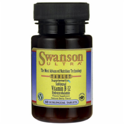 Swanson Supplemelts Sublingual Vitamin B-12 1,000 mcg 60 Tabs
