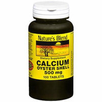Nature's Blend Oyster Shell Calcium 500 mg Tablets - 100 ct