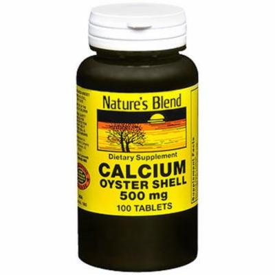Nature's Blend Oyster Shell Calcium 500 mg Tablets - 100 ct