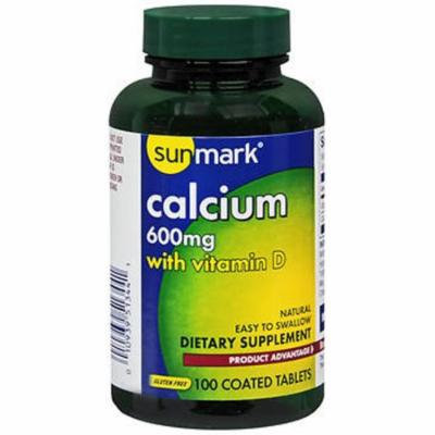 Sunmark Calcium 600 mg, with Vitamin D, Tablets - 100 coated Tablets