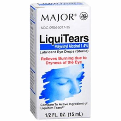 LiquiTears Lubricant Eye Drops by Major - (15ml) 0.5 oz