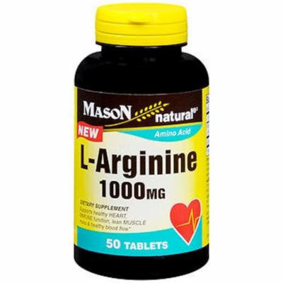 Mason Natural L-Arginine 1000 mg - 50 Tablets