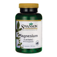 Swanson Magnesium (Lactate) 84 mg 120 Caps